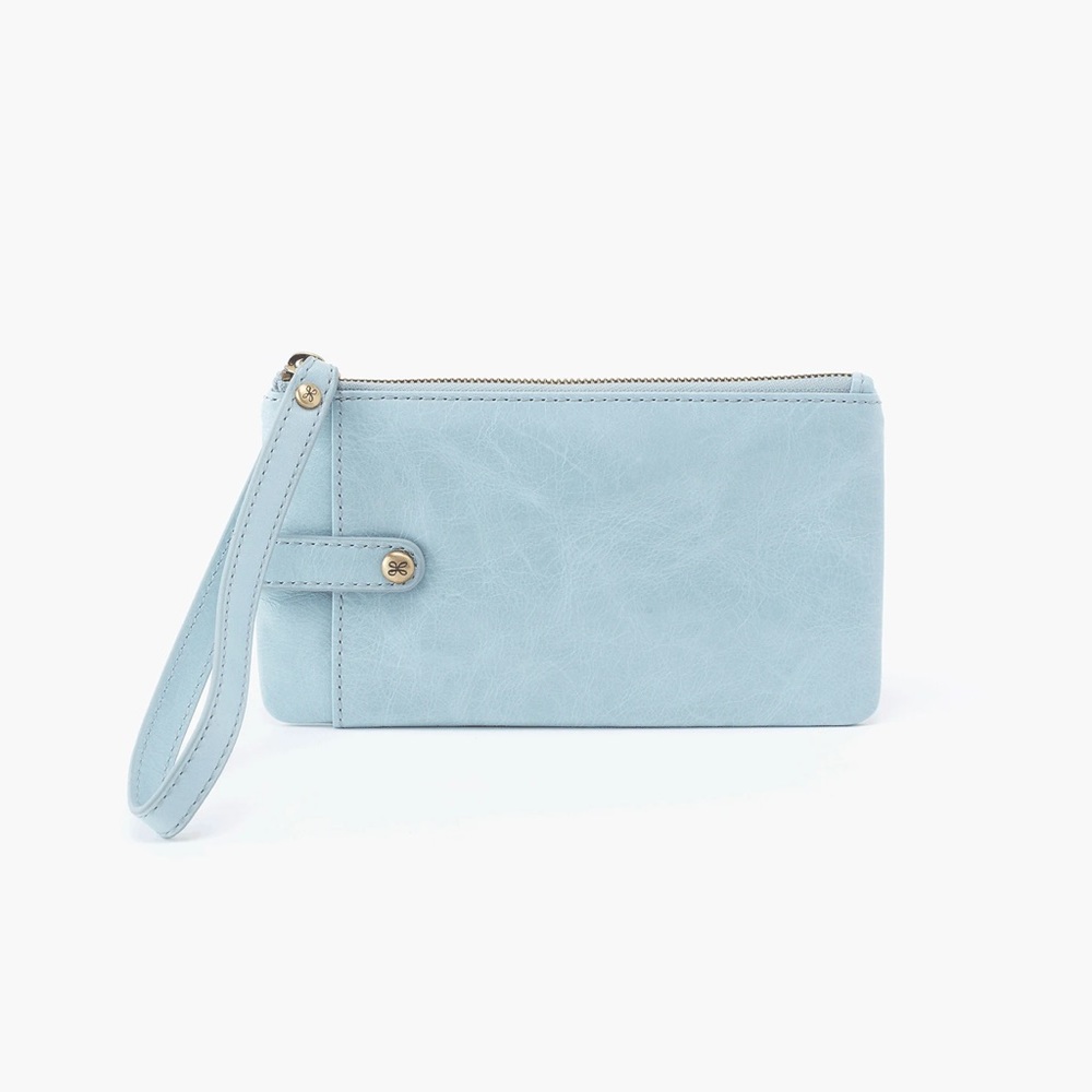 Hobo King Wristlet in Whisper Blue